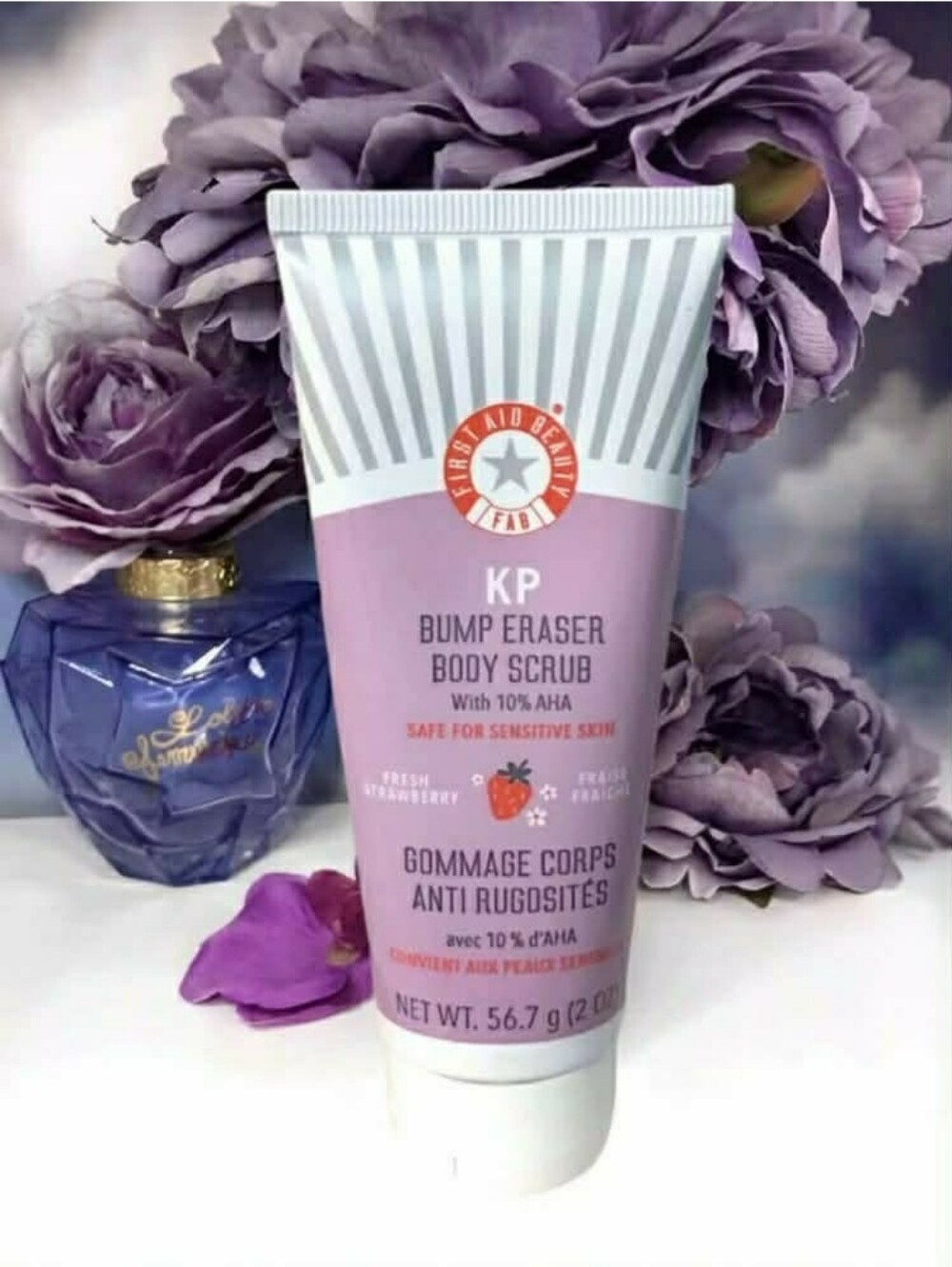 First Aid Beauty Strawberry KP Bump Eraser Body Scrub 10% AHA 56.7g Mini *NEW!